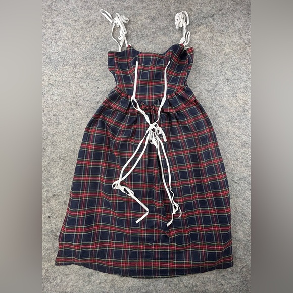Free People | Eliza Faulkner | Tessa Checks Dress | Blue‎ Plaid | Size XS - Picture 2 of 13
